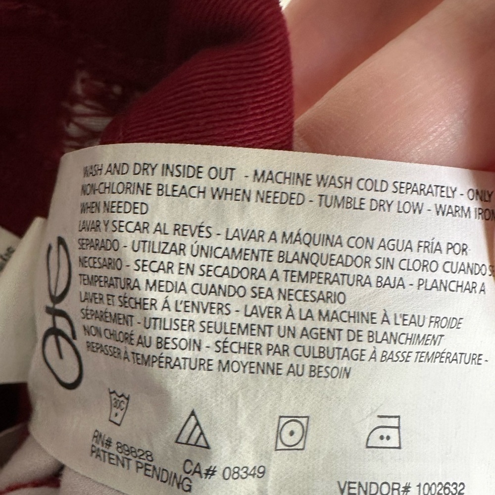 Bandolino Woman's  Amy Red Pants Size 6 Straight Leg - Picture 7 of 7